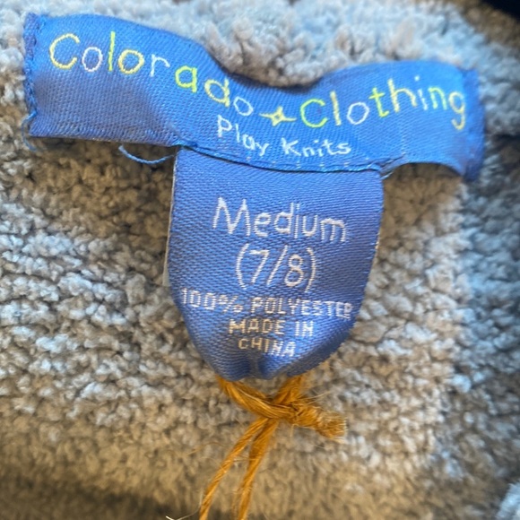 Colorado Clothing Kids Unisex Chenille Powder Blue Hooded Robe Size 7/8 … - Picture 8 of 11